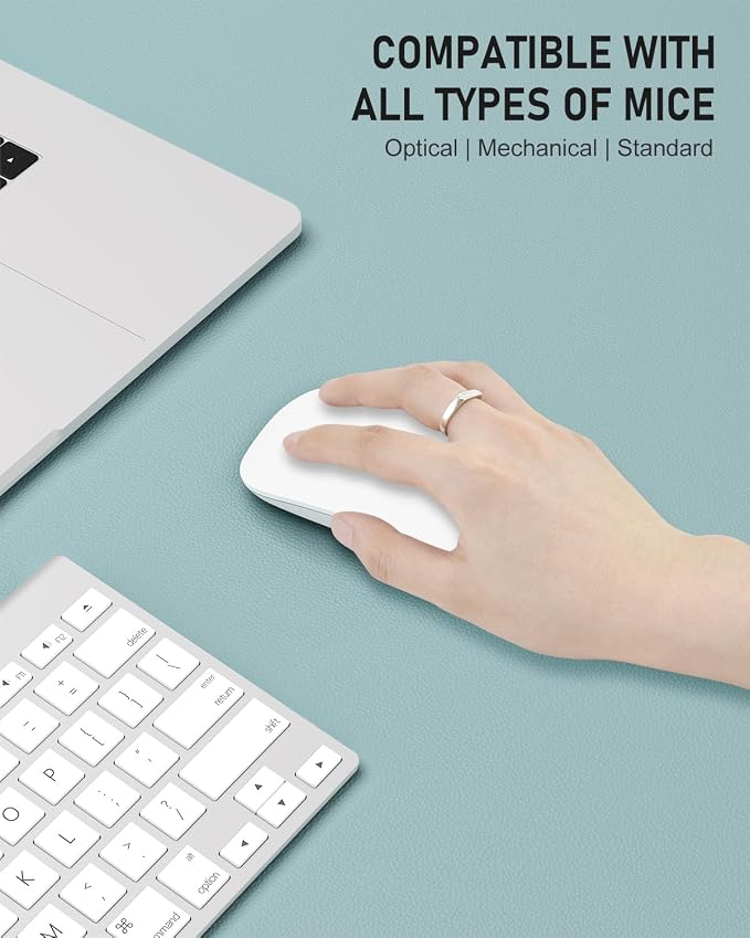 Desk Pad, 23.6" x 13.8" PU Leather Non-Slip Desk Mat Large Mouse Pad - Image 4