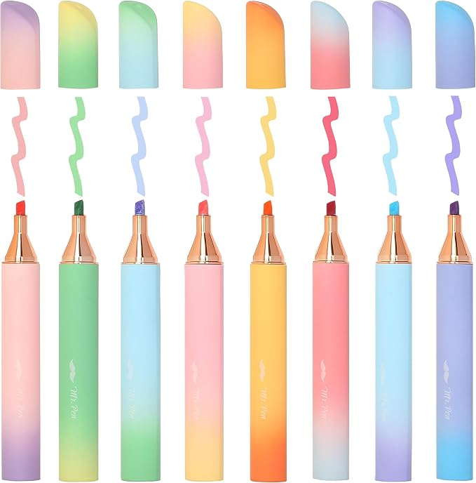 Mr. Pen- Glitter Highlighters, 8 Pack, Sunshine Colors | Chisel Tip Glitter - Image 6
