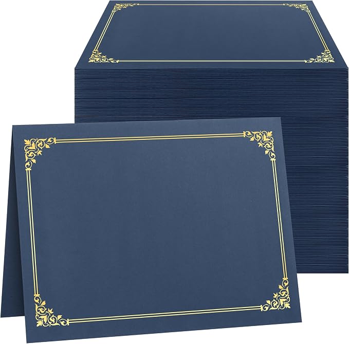 SUNEE Certificate Holders, Diploma Covers Gold Foil Border, by SUNEE