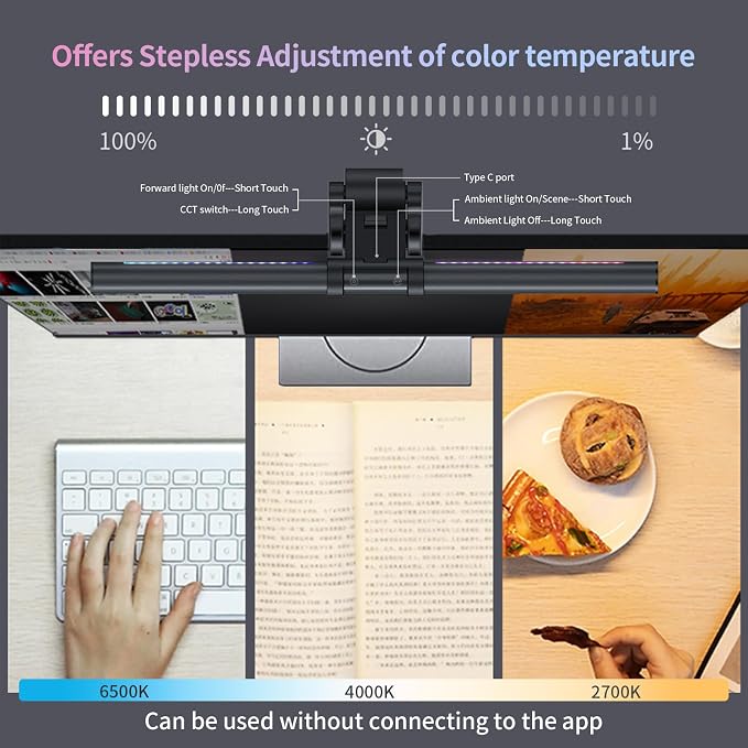 Monitor Light Bar, USB Reading LED Task Lamp - Image 6