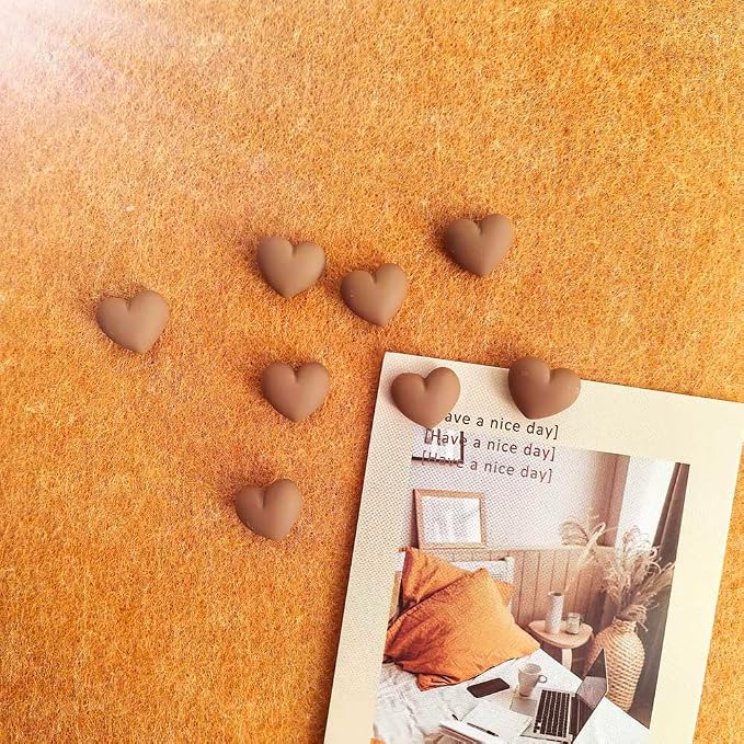 28pcs Decorative Heart Push Pins Coffee Thumb Tacks - Image 3