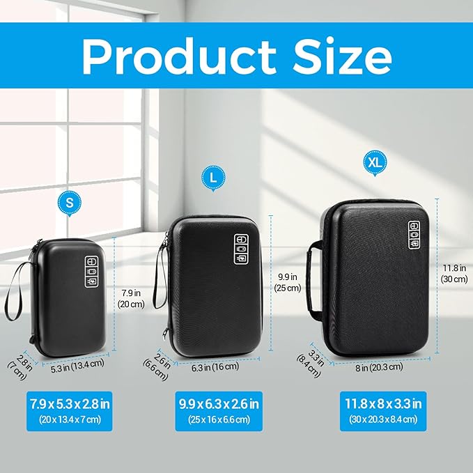 ProCase Hard Travel Electronic Organizer Case - Image 2