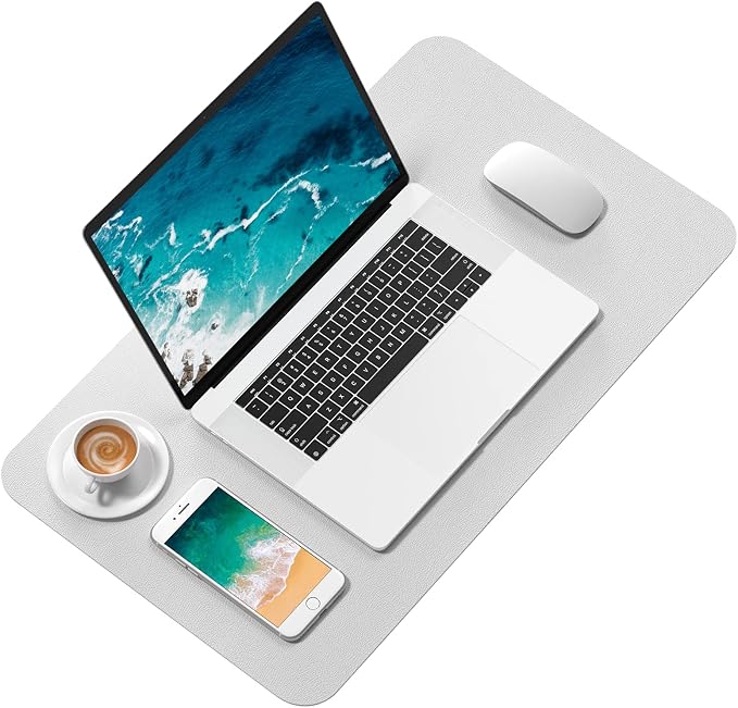 Hsurbtra Desk Pad, 23.6" x 13.8" PU Leather Desk Mat, M Extended Mouse Pad - Image 2