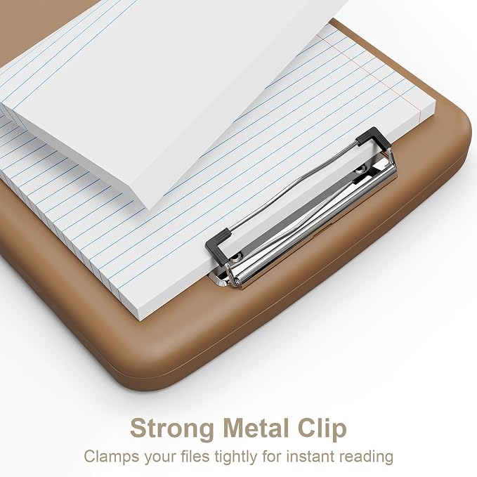Piasoenc Clipboard with Storage, 8.5 x 11 Organization Box with Pen Holder and - Image 4
