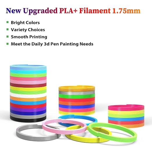 3D Pen Filament Refills 30 Colors, Bonus 250 Stencils eBooks - Image 4