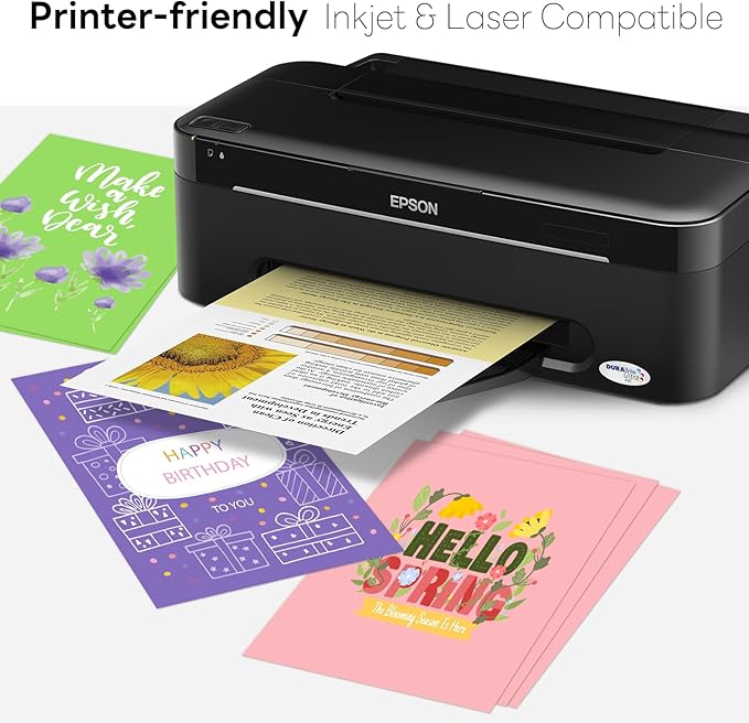 Colored Cardstock 8.5 x 11 Assorted, 100 Sheets Goefun 25 Colors Colored Copy Paper, 80lb Construction Paper Color Paper for Crafts & Scrapbooking-DeskLoop Office