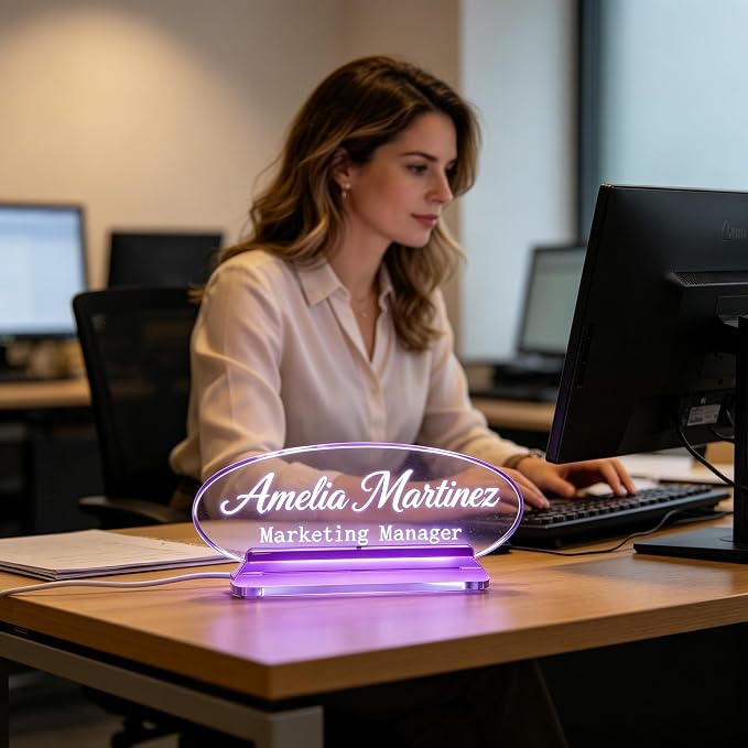 Personalized Acrylic LED Name Plate - Image 7