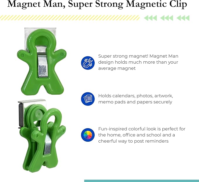 The Pencil Grip Magnet Man Magnetic Clip - Image 4