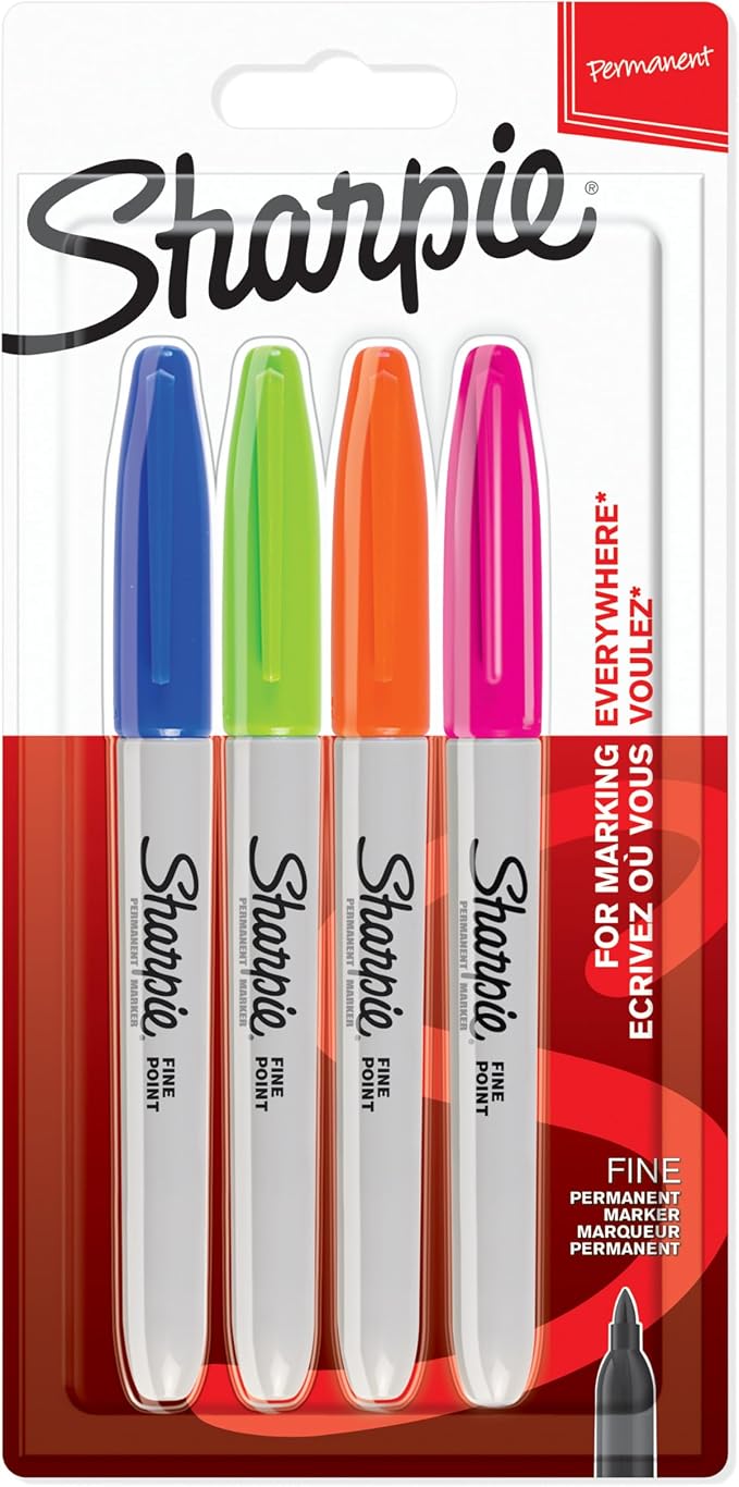 Sharpie Permanent Marker Set | Limited Edition Colour Assortment | Fine Point | by Unknown