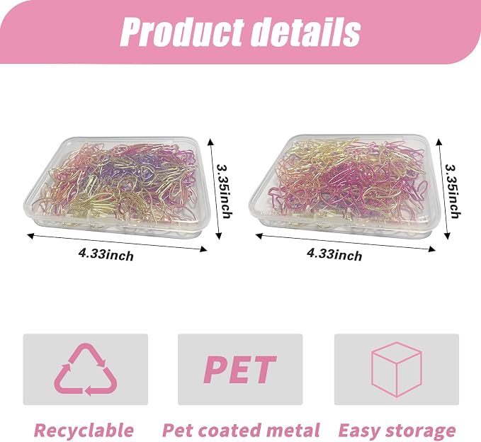 80 Pcs Cute Flower Paper Clips Set, Floral Paper Clips - Image 6