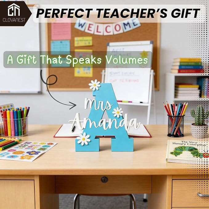 Customizable Teacher Name Plate - Image 3