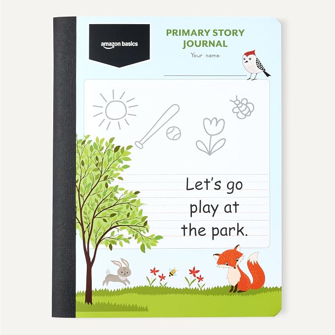 Amazon Basics Primary Composition Notebook, Extra Wide 1/2" Ruled Lines - Image 5