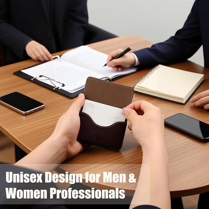 Business Card Holder PU Leather - Image 5