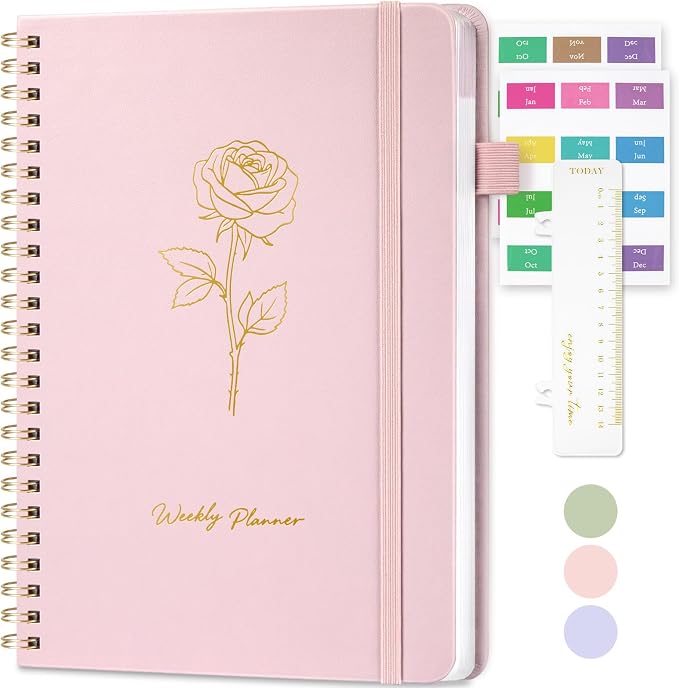 Oucaru Undated Weekly Planner, A5 To Do List Notebook by Oucaru