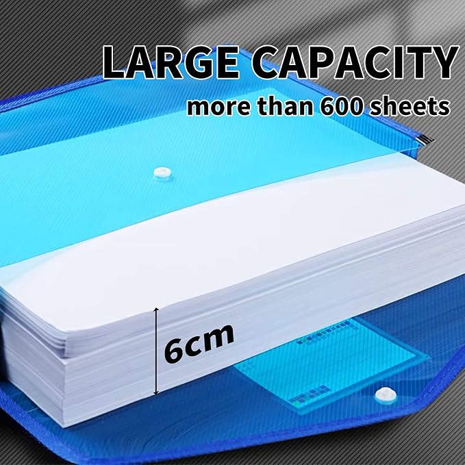 YoeeJob Plastic File Folders Legal Size 2 Pcs, Expandable Document Folder - Image 2