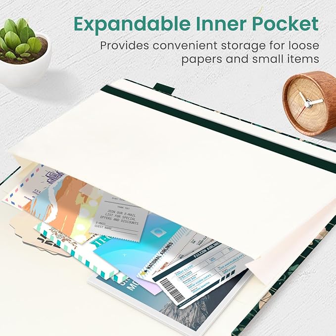 Lined Journal Notebook for Women & Men, Hardcover Leather Journal for writing - Image 5