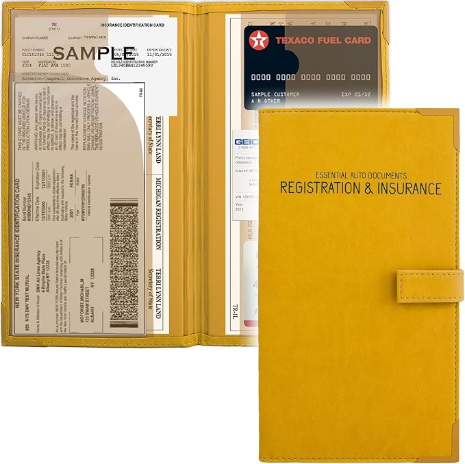 Auto Insurance and Registration Card Holder by PlusXpres
