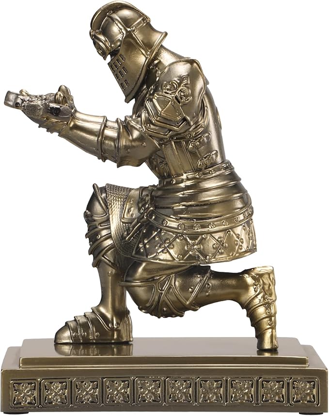 Medieval Knight Pen Holder Office Desk Decor Gifts for Men Father Husband Him Unique-DeskLoop Office