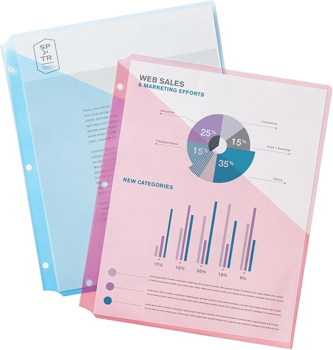 Avery Binder Pockets, 8.5" x 11", 5 Slash Jackets - Image 2