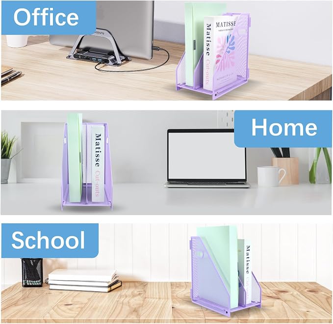 Desk Organizers, Metal Magazine File Holder - Image 7