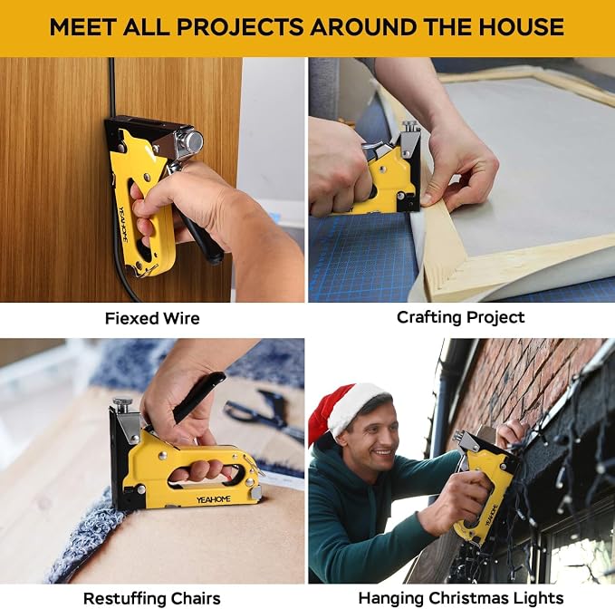 Upholstery Staple Gun Heavy Duty, YEAHOME 4-in-1 Stapler Gun - Image 6