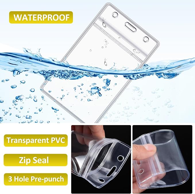 Marspark 200 Pcs ID Badge Holder - Image 7
