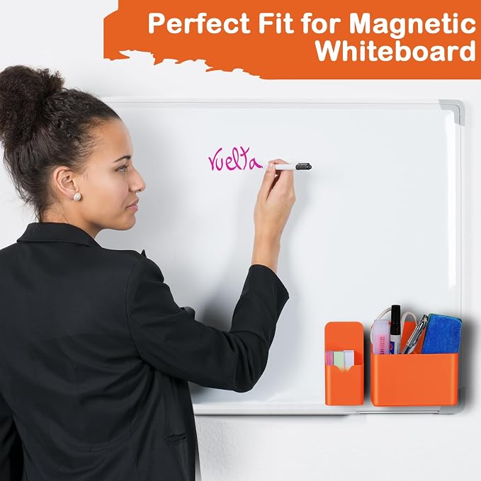 KITANIS Magnetic Pen Holder, 2 Pack Magnetic Dry Erase Marker Holder - Image 5