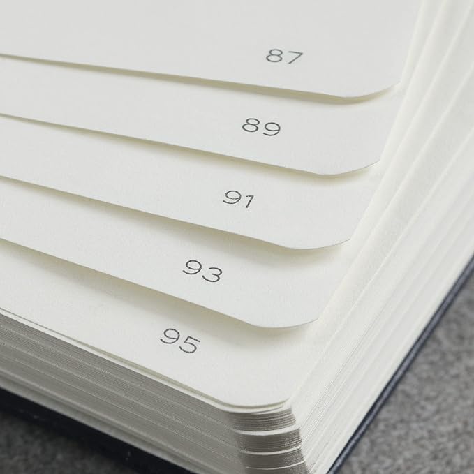 LEUCHTTURM1917 - Notebook Softcover Medium A5-123 Numbered Pages for Writing and Journaling - Thinking Ahead (Plain Paper, Spice Brown)