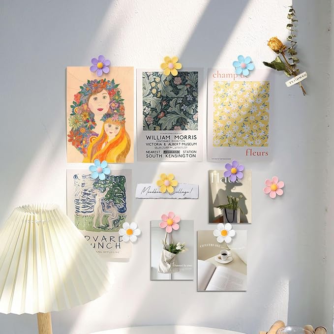 30Pcs Flower Pushpins, 5 Colors Cute Decorative Push Pins, Fun Resin Thumbtacks - Image 7