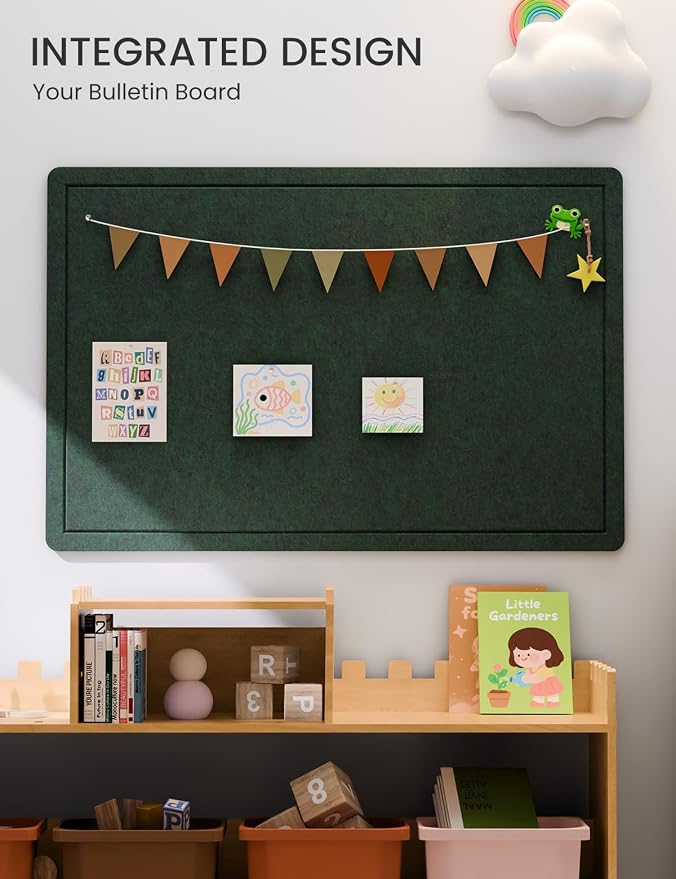 Fluxynara Bulletin Board, 35.4" x 23.6" Cork Board Alternative - Image 6