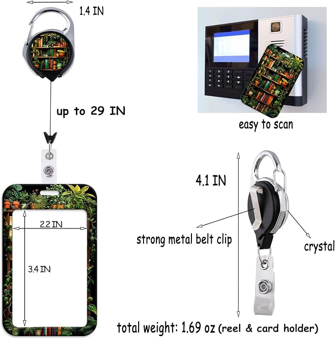 Cute Flowers Retractable Badge Holder Reel - Image 7