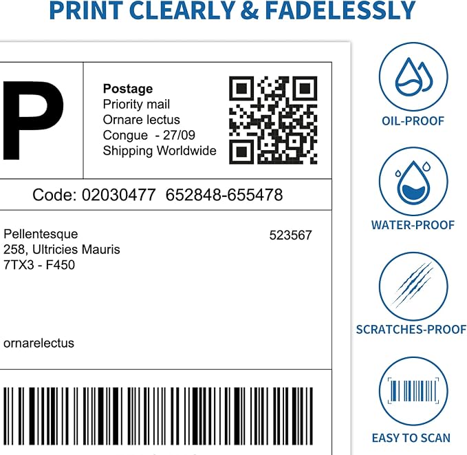 Half Sheet Shipping Labels - Image 5