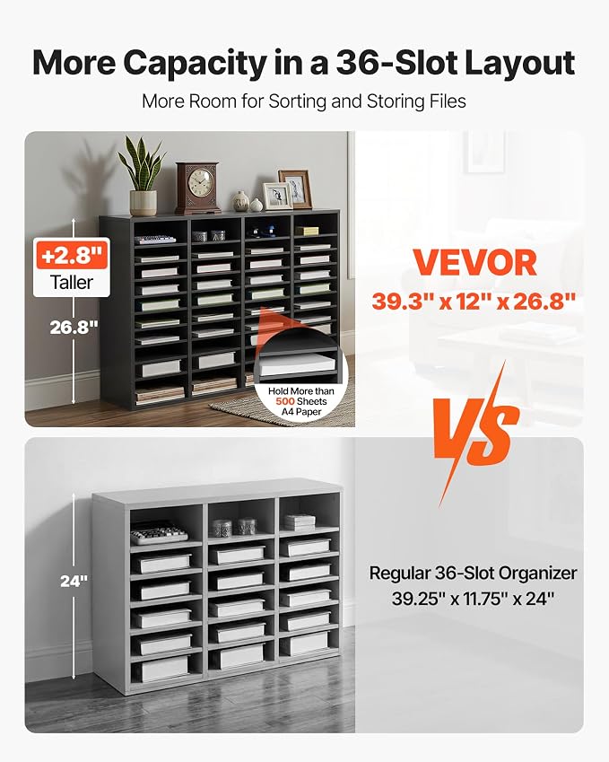 VEVOR Literature Organizer, 36 Compartments Office Mailbox - Image 7