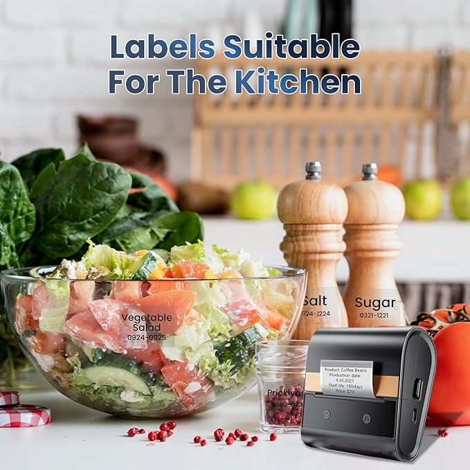 M100 Clear Thermal Label 1.57'' x 1.18'' (40 x 30 mm), Multi-Purpose Adhesive Transparent Thermal Labels Compatible with Label Maker M110/ M220/ M221/ M120/ M260/M150/M250, 230 Labels/Roll-DeskLoop Office