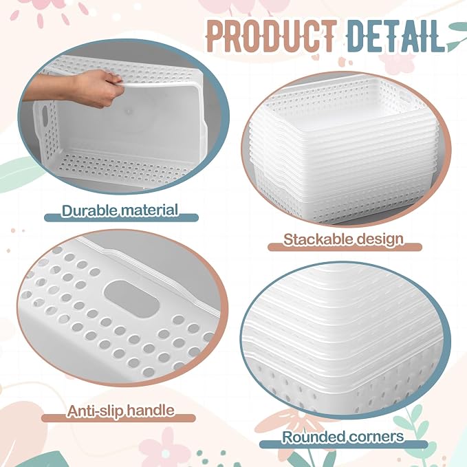 Geetery 6 Pack Classroom Storage Baskets - Image 3