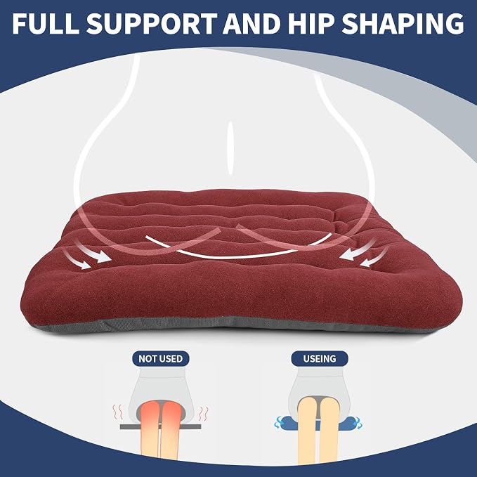 BUYUE Good Support Office Chair Cushion Padded, Soft Velvet Comfortable - Image 4