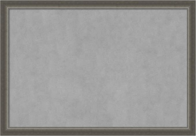 Amanti Art Silver Framed Magnetic Board 27x39 Large Vision Board by AmantiArt