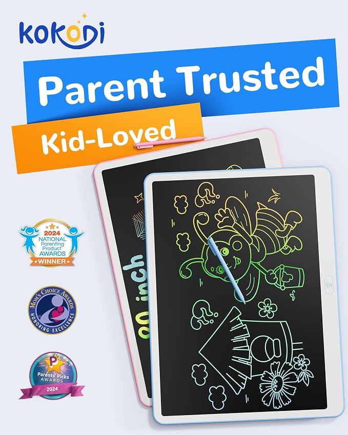 KOKODI LCD Writing Tablet, 20 Inch Colorful Toddler Doodle Board Drawing Tablet - Image 2