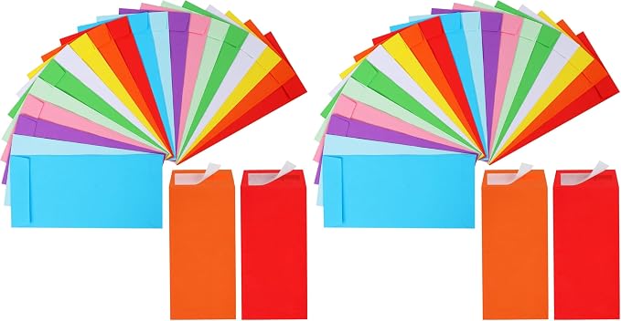 Cash Envelopes -120 Envelopes Money Saving Challenge, 3.2x6.6inch Money by Joyberg
