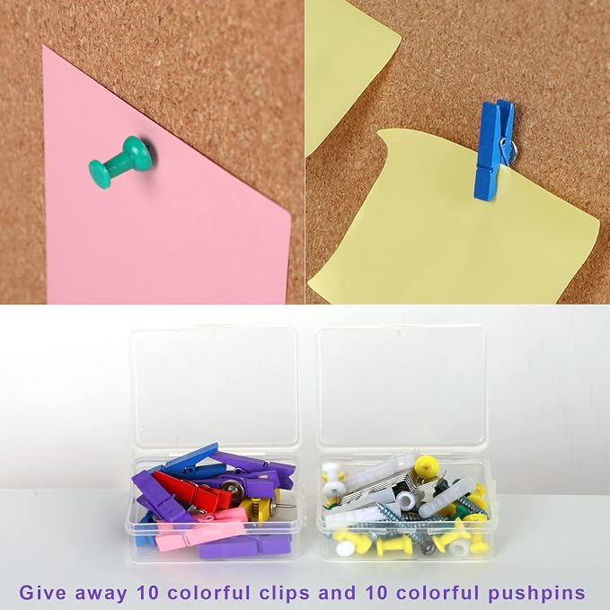 Cork Board Bulletin Board, Cork Boards - Image 2