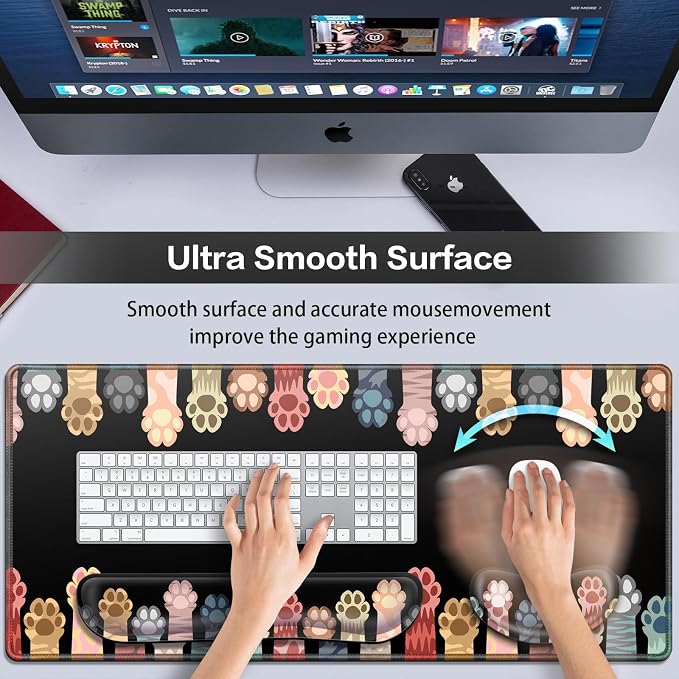 Desk Mat, Large Gaming Mouse Pad - Image 2