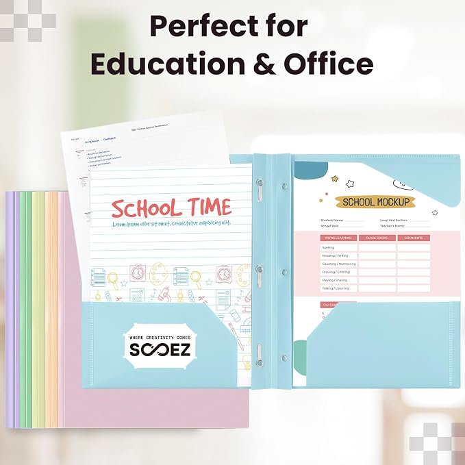 Sooez 6 Pack Plastic Folders - Image 7