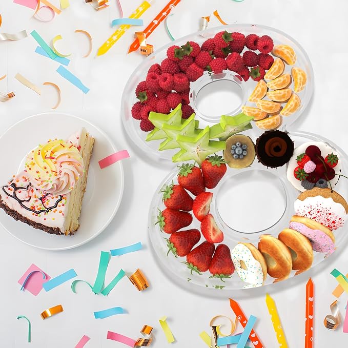 13.8" Extra Large Acrylic Number Charcuterie Board Box, Reusable Fillable - Image 4