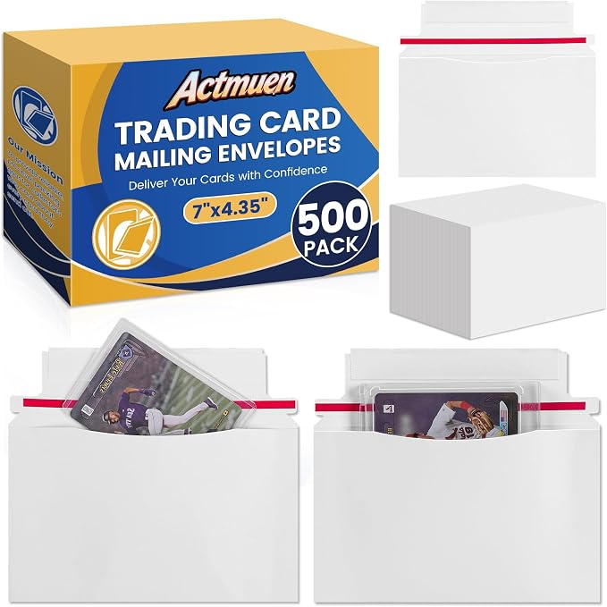500 Pack Mailer Trading Card Envelopes，7" x 4.35" Trading Card Mailers by Unknown
