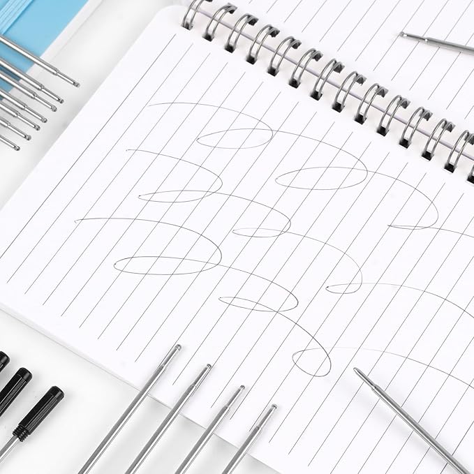 AZUREAL Pen Refills 20P, Replaceable Ballpoint Pen Refills, 1mm Medium Tip - Image 7
