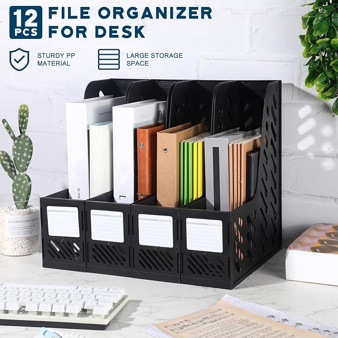 Glenmal 12 Pack Magazine Organizers Binder Organizer - Image 4