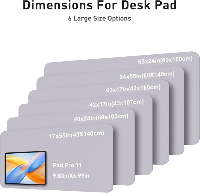 Aothia Faux Leather Desk Mat - Image 5