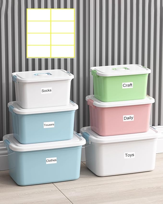 180 PCS Labels for Storage Bins, 2” X 4” Removable Labels for Storage Bins | - Image 3
