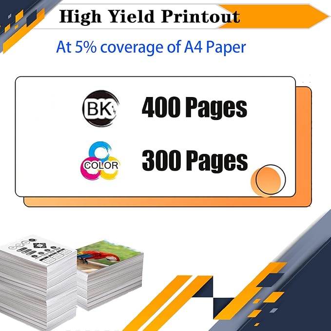 PG-260XL CL-261XL PG260 PG-260 CL261 CL-261 Ink Cartridges, Compatible for Canon TS6420a TS6420 TR7020a TR7020 TS5320 All in One Printers【High Print Volume with Chip Black*1-DeskLoop Office