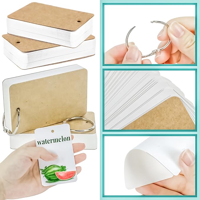 300 Pcs Flash Cards 2x3 Inch Index Cards - Image 3
